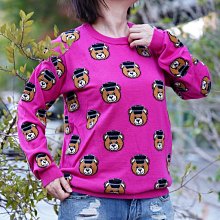 Moschino Teddy Bear Sweater 可愛小熊小熊毛衣 桃紅 現貨