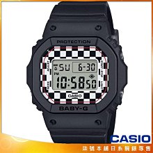 【柒號本舖】CASIO 卡西歐Baby-G 經典方形電子錶-黑色 # BGD-565GS-1 (台灣公司貨)