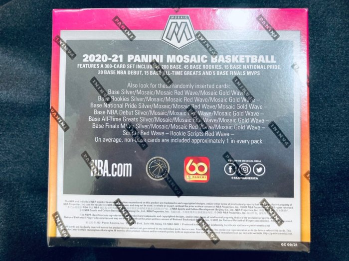 2020-21 PANINI Mosaic 拆 LaMelo BALL TMALL Box 亞洲限定全新 盒卡  特價中