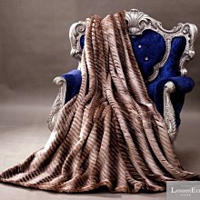 【 LondonEYE 】NeoClassic新古典X奢華織品人造皮草X床尾裝飾蓋毯  日本高端超軟毛皮 豪宅BL02