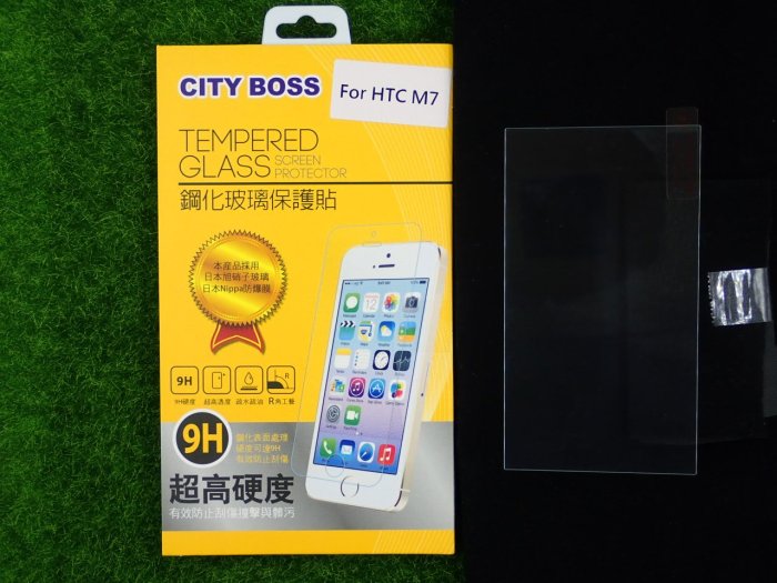 柒 CITY BOSS HTC One LTE M7 801S 801E 保貼 鋼化玻璃 M7 CB亮面半版滿膠