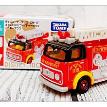 =海神坊=日本原裝空運 TAKARA TOMY 多美小汽車 迪士尼 DM-17 米奇 消防車 玩具車收藏擺飾 合金模型車