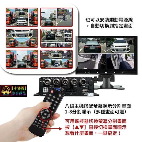 【小潘潘車用影音商品】八錄主機+四個AHD鏡頭/四錄行車紀錄器/八路行車紀錄器/八路監視器/四錄主機/360度環景