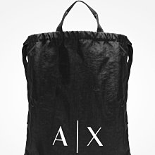 【A/X配件館】☆【100%全新真品ARMANI 束口包/後背包】☆【AXW001C1】(黑色)