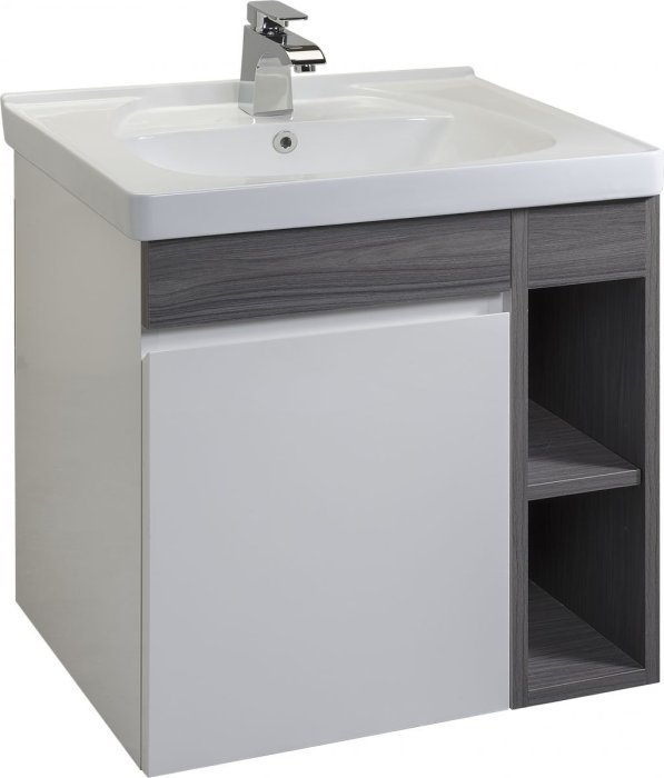 《101衛浴精品》Corins 柯林斯 60cm 風格-復古洗灰 陶瓷面盆 浴櫃組 ST-FR-60K【免運費】