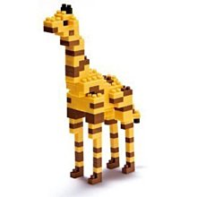 積木( 長頸鹿積木 )日本nanoblock 河田 迷你積木 溫馴可愛動物 迷你動物園 恐龍先生賣好貨