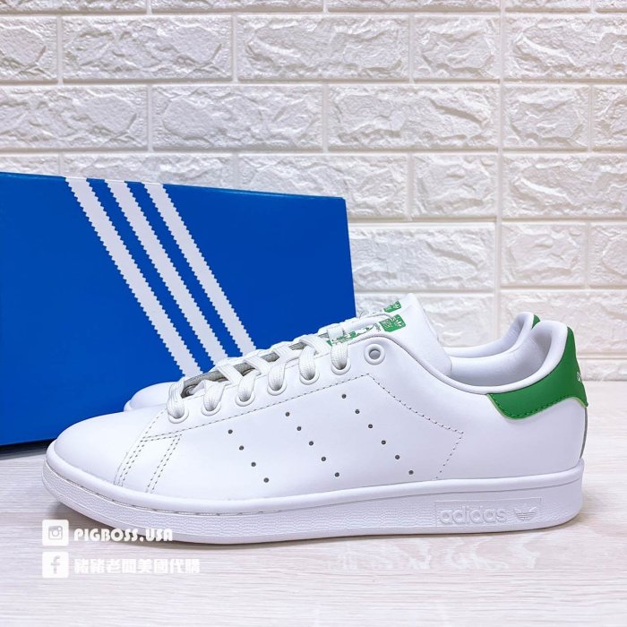 【豬豬老闆】ADIDAS ORIGINALS STAN SMITH 白綠 史密斯 復古 經典 男女款 M20324