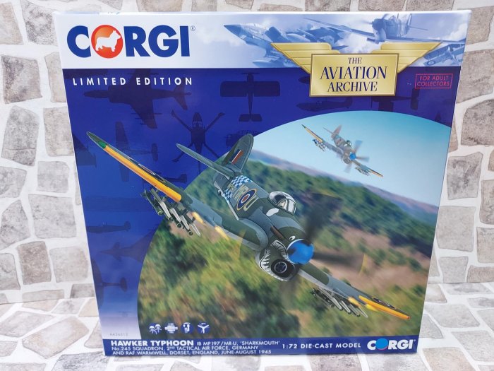 宗鑫 1/72 Corgi AA36513 Hawker Typhoon 颱風式戰機 英國皇家空軍塗裝