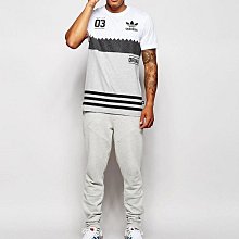 南 現貨 Adidas 愛迪達 Block T-Shirt AB9580 鋸齒 鯊魚 白色 灰色 短TEE 幾何圖形