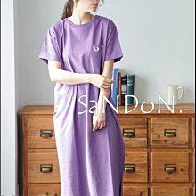 SaNDoN x『 FRED PERRY 』下折扣甜甜價格口袋側邊開叉刺繡LOGO洋裝 SLY 231003