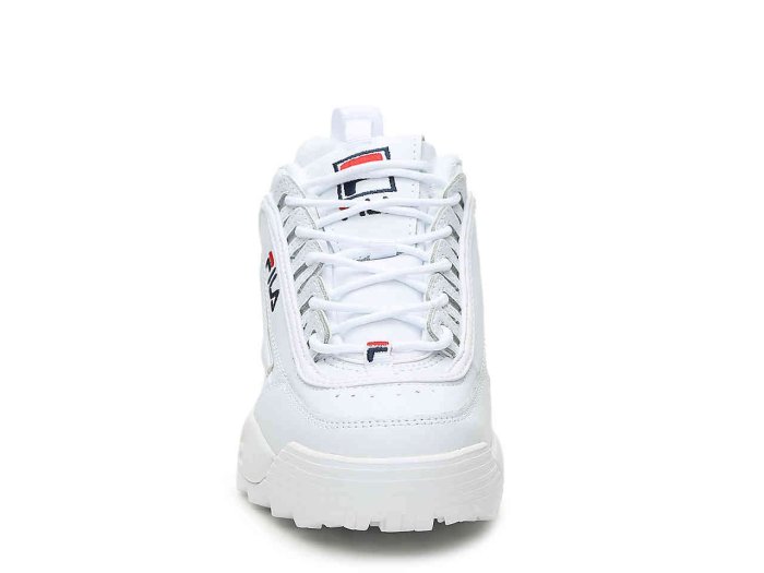 【海外代購】FILA Disruptor II 復古運動鞋 老爹鞋 厚底 增高 全白 周子瑜 韓國 網美 女生尺寸