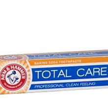 英國進口 鐵鎚牌 ARM&HAMMER TOTAL CARE 鐵鎚牌牙膏 小蘇打全效護理牙膏 125g 蘇打牙膏706