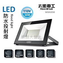 #網路大盤大# 太星電工 LED 白光 防水 投射燈 30W 110V IP65 探照燈 照明燈 室外燈 WDA1030