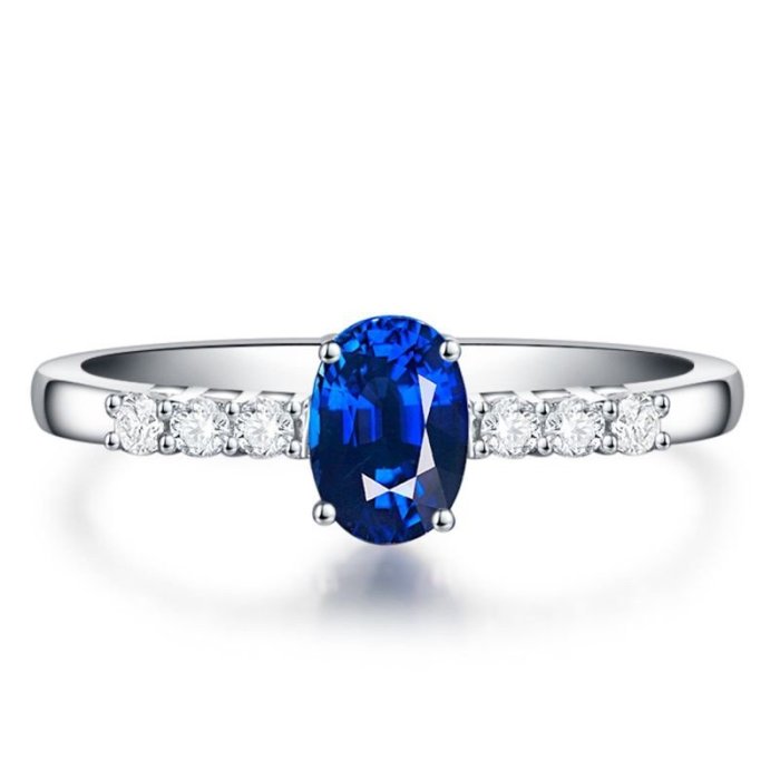 【巧品珠寶】18K 斯里蘭卡產 天然皇家藍 藍寶石 戒指