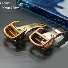 【時間探索】卡地亞 Cartier tank  代用摺疊扣 (20mm.18mm.16mm.14mm.12mm )金色