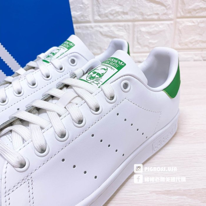 【豬豬老闆】ADIDAS ORIGINALS STAN SMITH 白綠 史密斯 復古 經典 男女款 M20324