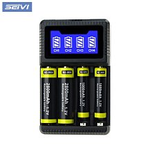 【高雄四海】SEIVI SW-4N 三號電池 (AA) (2800mAh) 四顆+電量顯示充電座．特價組．保固一年