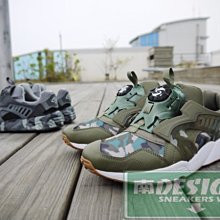 南◇現 PUMA DISC BLAZE CAMO MIDSOLE 綠色 迷彩 轉盤 軍綠 墨綠 灰黑色 迷彩 美軍