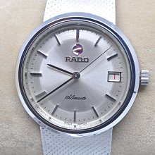 《寶萊精品》RADO 雷達銀白圓型自動紳士錶