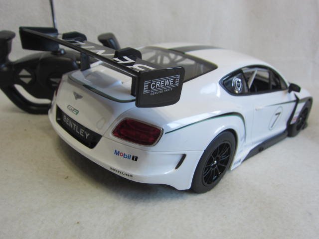 【KENTIM 玩具城】1:14全新賓利BENTLEY CONTINENTAL GT3空力賽車授權RASTAR遙控車