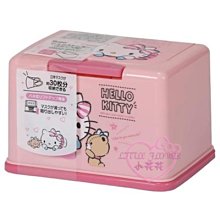♥小花花日本精品♥HelloKitty小熊條紋蝴蝶結造型粉色收納盒 面紙盒 萬用盒~2