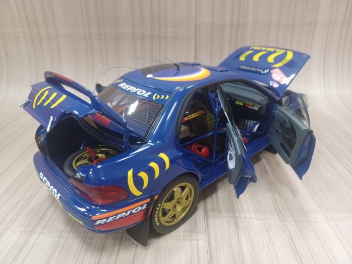 宗鑫 全新開模 Kyosho KY08962B Subaru Impreza STi WRC 蒙地卡蘿站 1994