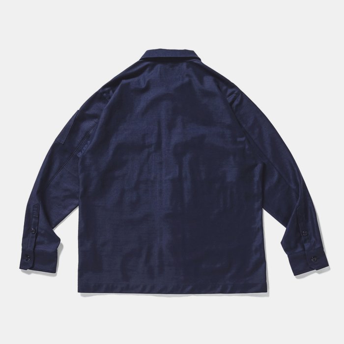 現貨☆HAru☆ WTAPS 20FW BUDS LS COTTON SATIN 深藍兩袋工裝