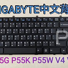 【全新 GIGABYTE 技嘉 P55G P55K P55W V4 V5 V6 P55 背光 中文 鍵盤】W6700