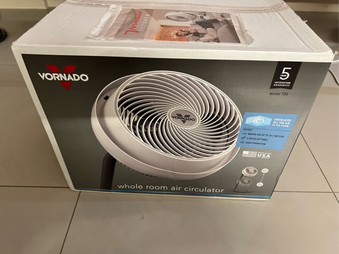 VORNADO 795W-TW / 795W 沃拿多高腳渦流空氣循環扇 原廠貨