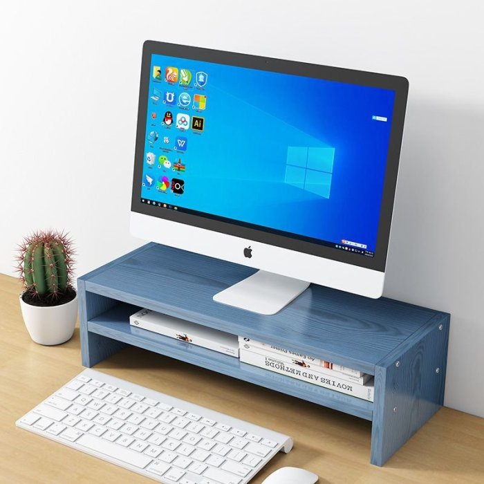 桌上型電腦顯示器屏增高架底座桌面鍵盤整理收納置物架拖盤支架子抬加高