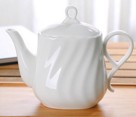 5580A 日式 陶瓷簡約茶壺茶杯組 雙人泡茶壺咖啡杯 白瓷和風泡茶壺一壺二杯竹盤套裝花茶壺竹茶盤午茶壺套裝