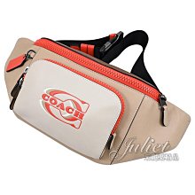 【茱麗葉精品】全新精品 COACH 專櫃商品 CH110 經典壓印LOGO撞色腰包/胸口包.沙色 現貨