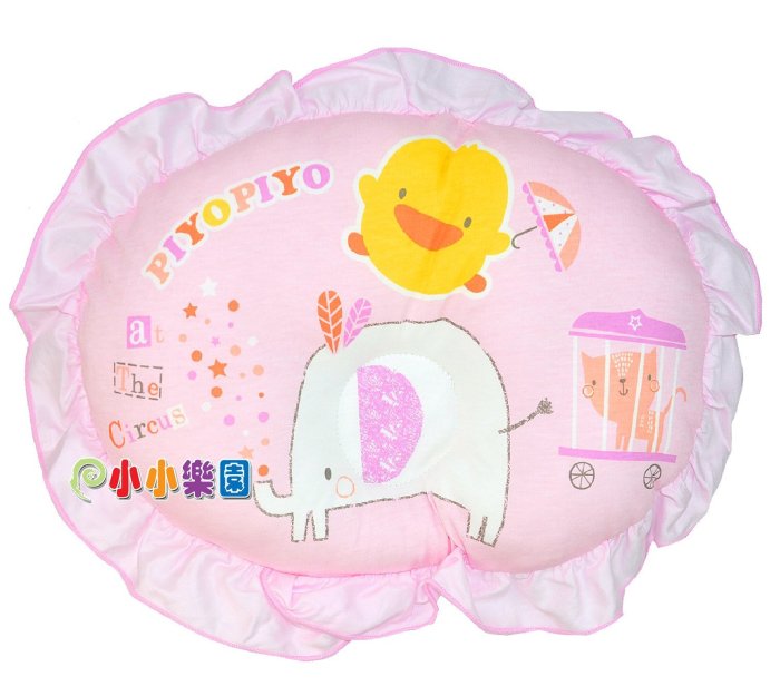 PiyoPiyo黃色小鴨初生護頭枕，中間有小凹凹設計，觸感輕柔舒適，新生兒寶寶適用 GT-81043*小小樂園*