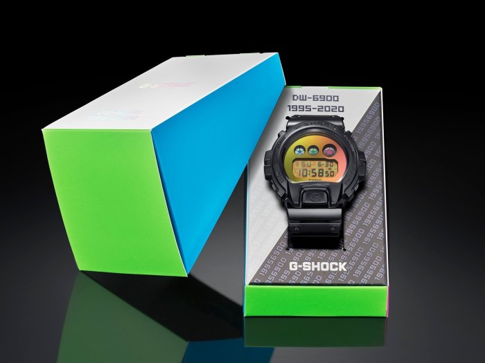黑彩全新CASIO G-SHOCK 25週年手錶紀念錶DW6900SP 1JR 7JR 太陽能透明