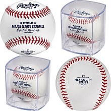 貳拾肆棒球-2024日本帶回美國職棒大聯盟MLB海外賽 墨西哥站 實際使用比賽球/Rawlings製作/付原裝球盒