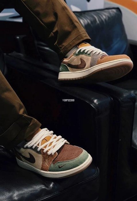 Air Jordan 1 Low "Voodoo" AJ1 巫毒娃娃 男女 時尚文化滑板鞋 DZ7292-200