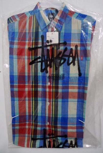 【 超搶手 】全新正品 2012 S/S 夏季最新款 Stussy Big Madras Shirt 格子 格紋襯衫 紅 M 綠 M 紫 S M