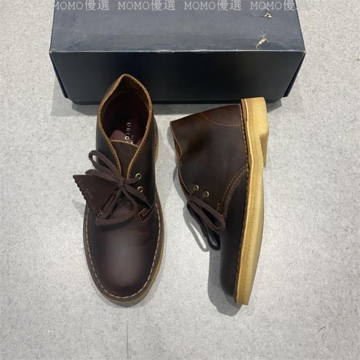 現貨-Clarks 女鞋秋Desert Boot 戶外沙漠靴工裝靴系帶女潮鞋簡約