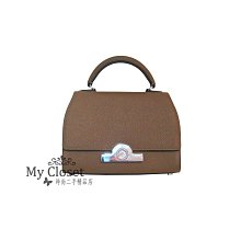 My Closet 二手名牌 頂級品牌 Moynat Rejane 卡其灰色 Mini 手提/肩背包