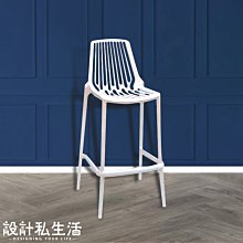 【設計私生活】威洛造型吧檯椅-白(部份地區免運費)119W