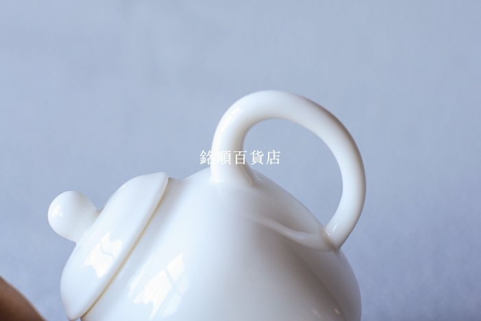 方形小茶壺 德化高溫白瓷簡約單泡茶壺功夫茶具家用脂白釉