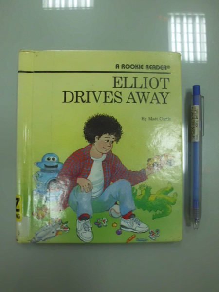 6980銤：A8-3☆1996年『ELLIOT DRIVES AWAY』原文 英文童書繪本