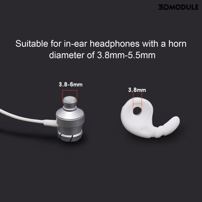 適用於JBL入耳式耳機套 耳帽耳塞套矽膠套 鯊魚鰭耳翼運動牛角耳掛