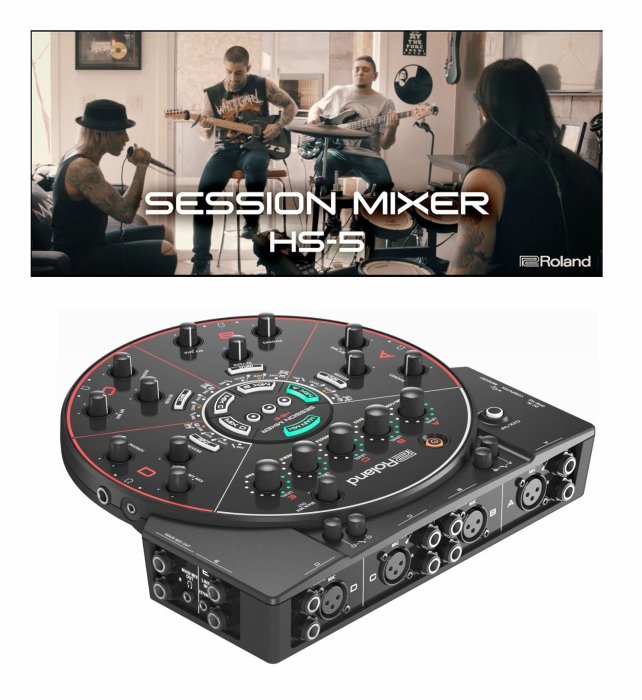 Roland Session Mixer HS-5 - 配信機器・PA機器・レコーディング機器