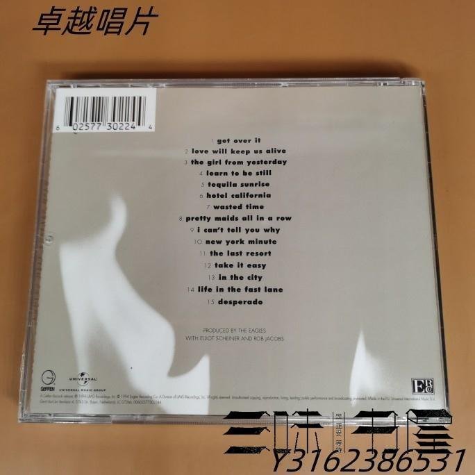 試音天碟 Eagles 老鷹樂隊 Hell Freezes Over 冰封地獄 CD-唱片