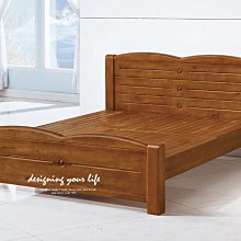 【設計私生活】依登6尺全實木雙人床架、床台(免運費)A系列174A