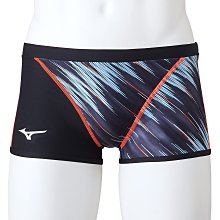 MIZUNO EXER SUITS 男泳褲 平口泳褲 訓練用 N2MBA07192 黑x綠松石【iSport愛運動】