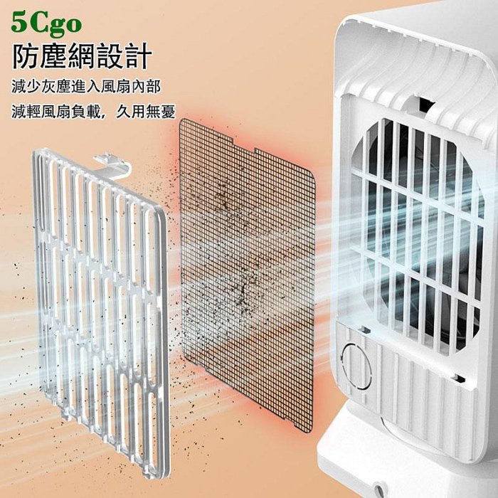 5Cgo【宅神】1000W搖頭靜音取暖器家用辦公桌面暖風機100-230V小型電暖爐暖風扇電暖器風扇a679238515609