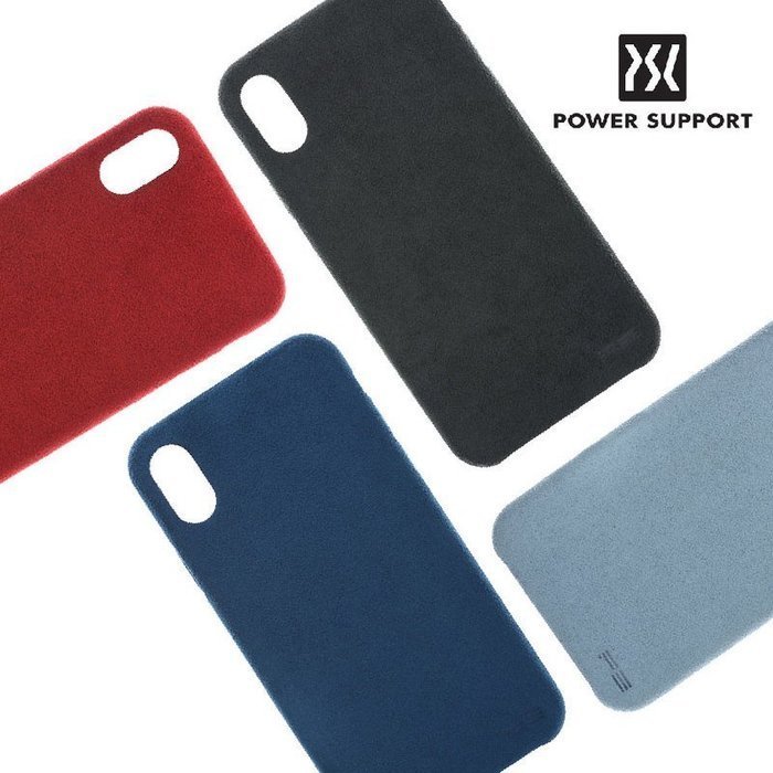 日本進口 POWER SUPPORT iPhone X/XS ultrasuede Air Jacket 皮革保護殼