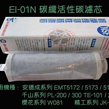 安德成 ANDERSON 電解水機碳纖維活性碳濾芯(最新包裝) EI-01N